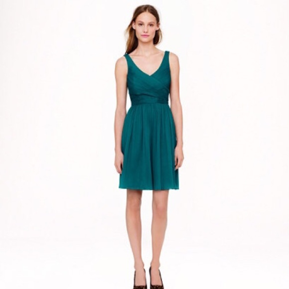 Teal J.Crew Heidi dress